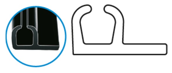 Профиль 2040-000 = 2835-998 с горизонтальным фаланцем (200*1,2м)