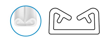 Потайной желобок 1156-147 (по 200 шт-1,2м)