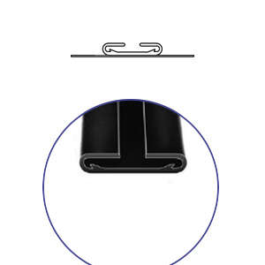 Профиль 2023-009=2023-S400 с нетканкой 60 мм и надрезами снизу (50*1,2м)