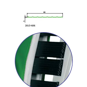 Лента 2015-606 пластмассовая для спинок черная 150м