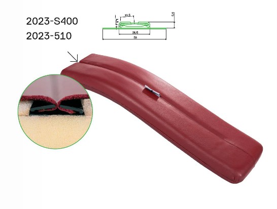 Профиль 2023-009=2023-S400 с нетканкой 60 мм и надрезами снизу (50*1,2м)