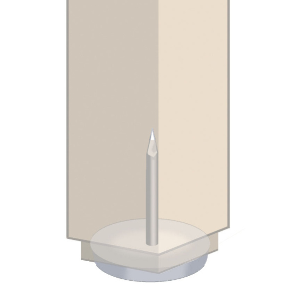 Подпятник 6220-341 белый d.20 мм (5тыс)