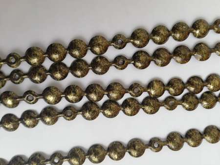 Полоска декоративная под старое золото (16 мм) (125м)