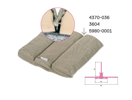 Профиль 3604-000 ответка к CLIP-FIX 20 мм (400 шт *1,2 м)