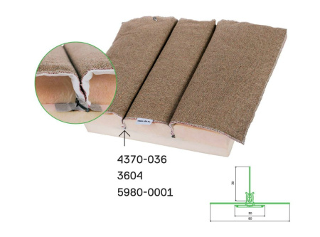 Профиль 3604-000 ответка к CLIP-FIX 20 мм (400 шт *1,2 м)