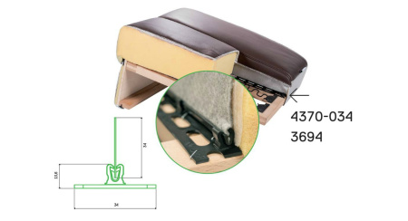 Профиль 4370-034 CLIP-FIX (40 шт *1,2 м)