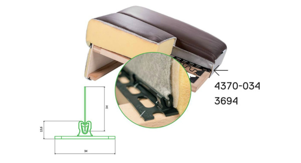 Профиль 4370-034 CLIP-FIX (40 шт *1,2 м)