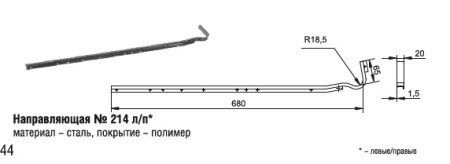 214 Направляющая (50шт)