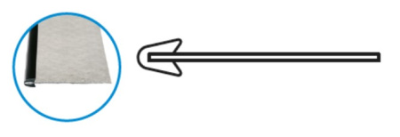 Профиль 3604-000 ответка к CLIP-FIX 20 мм (400 шт *1,2 м)