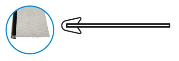 Профиль 3604-000 ответка к CLIP-FIX 20 мм (400 шт *1,2 м)