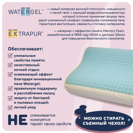 Подушка анатомическая EXCHANGE Q99 67*42*12 - комплект