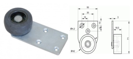 026м Колесная опора (100шт)
