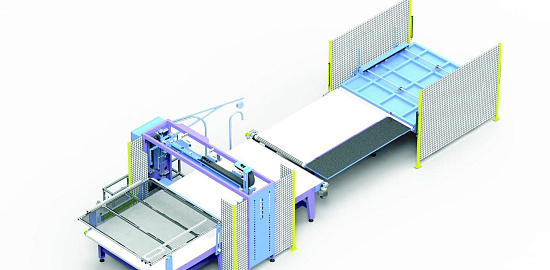 Автоматическая клеевая линия №1 G6000 для полиуретанового клея-расплава