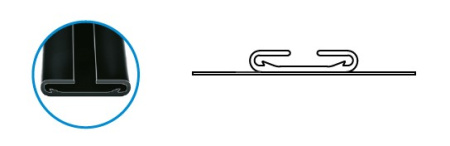 Профиль 2023-009=2023-S400 с нетканкой 60 мм и надрезами снизу (50*1,2м)