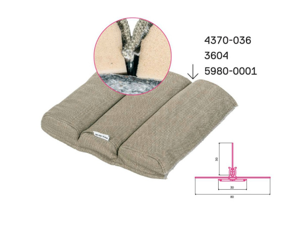 Профиль 3604-000 ответка к CLIP-FIX 20 мм (400 шт *1,2 м)