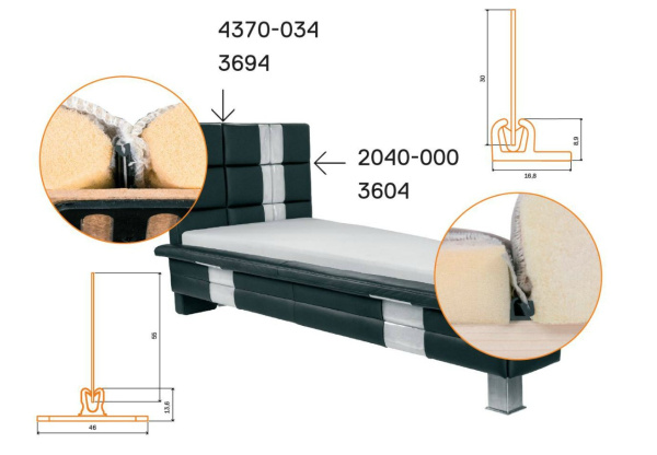 Профиль 4370-034 CLIP-FIX (40 шт *1,2 м)